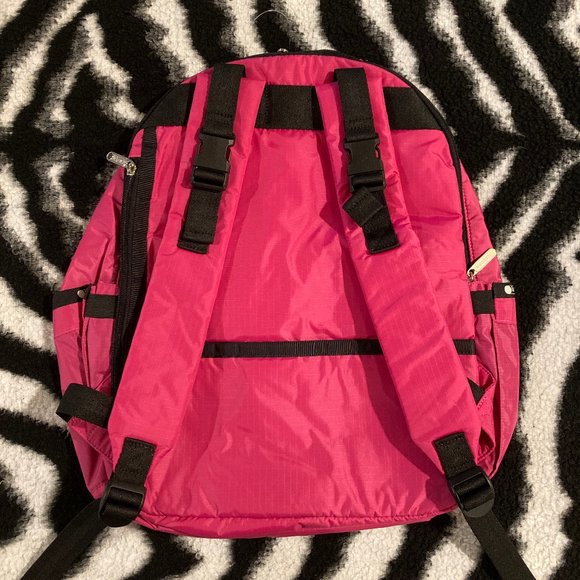 NWT LeSportsac Logan Backpack - POP PINK - Picture 4 of 6